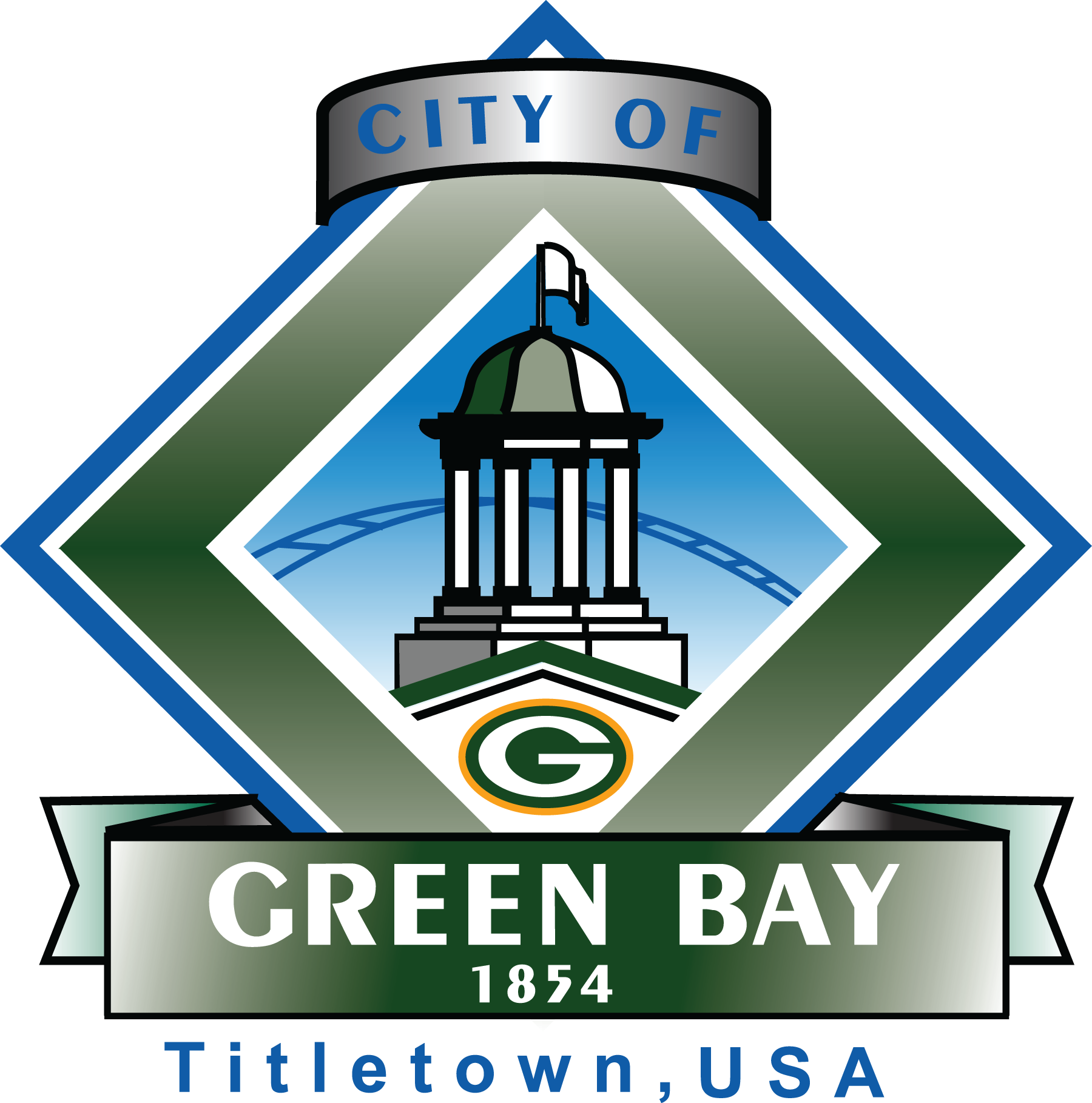 Г грин. Green Bay город. Green Bay City logo. City Bay лого. Герб Грина.